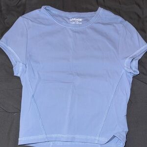Garage Sky Blue Crop Top